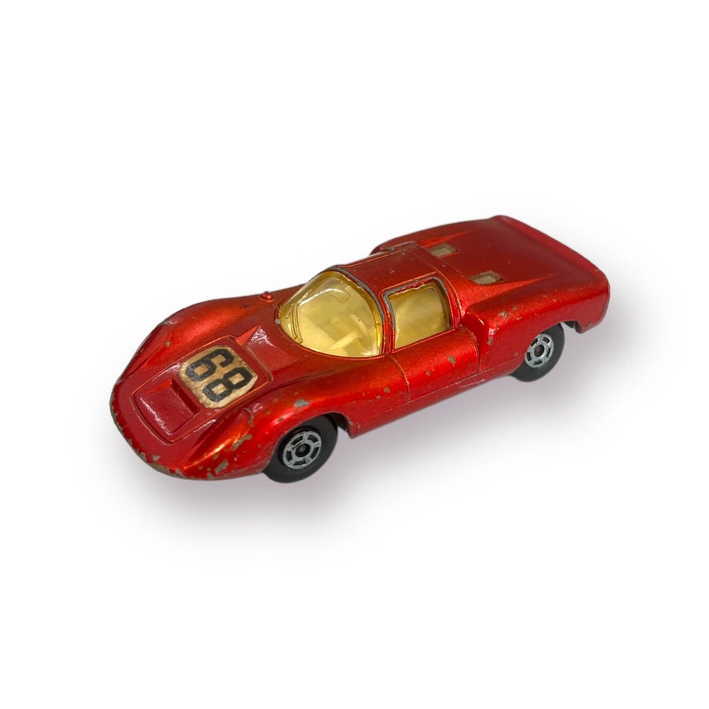 Vintage 1970 Matchbox Superfast Porsche 910 No. 68 Lesney Red
